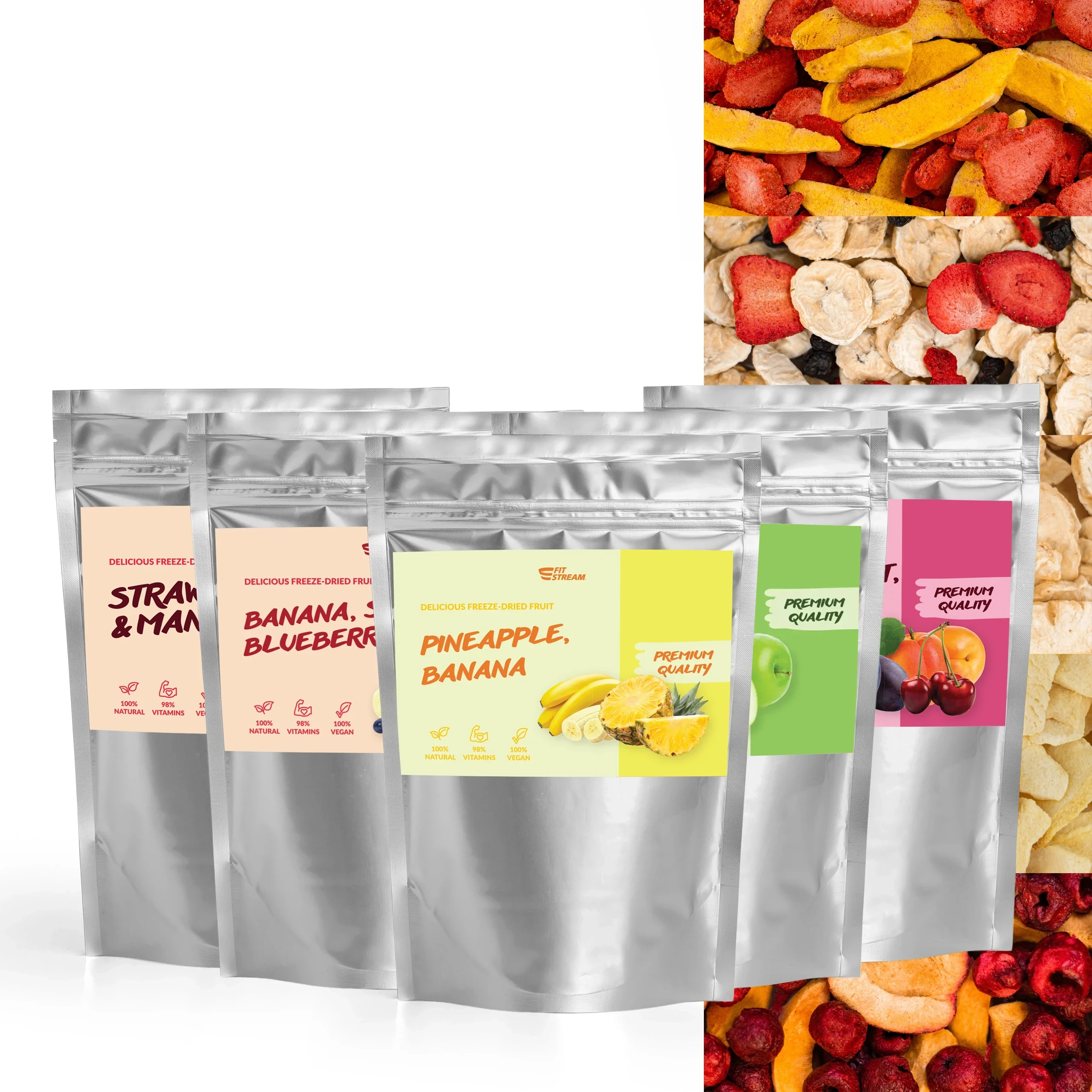 Mix Fit balíčkov - 5ks lyofilizované