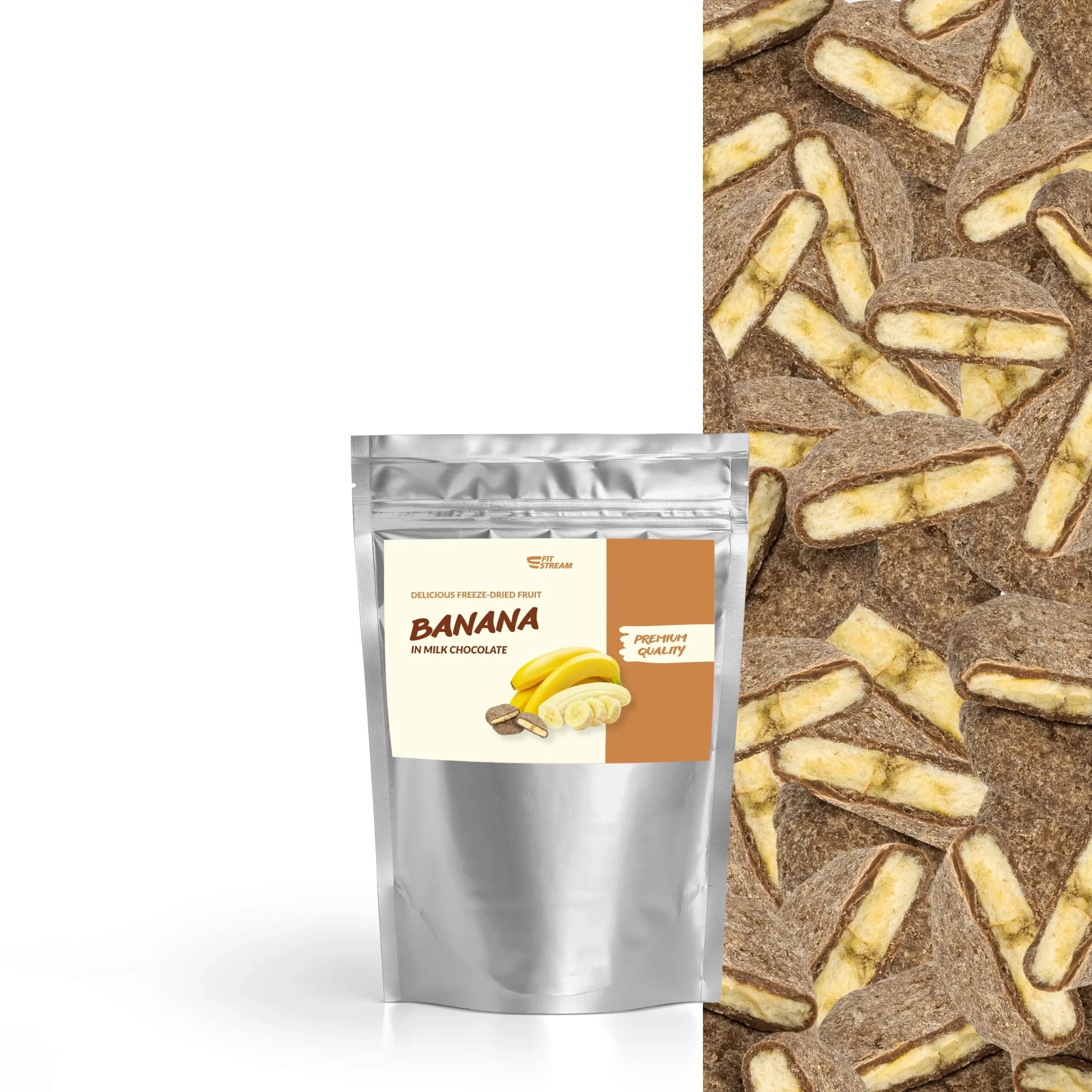 FitStream Lískooříškové a arašídové máslo s hořkou čokoládou