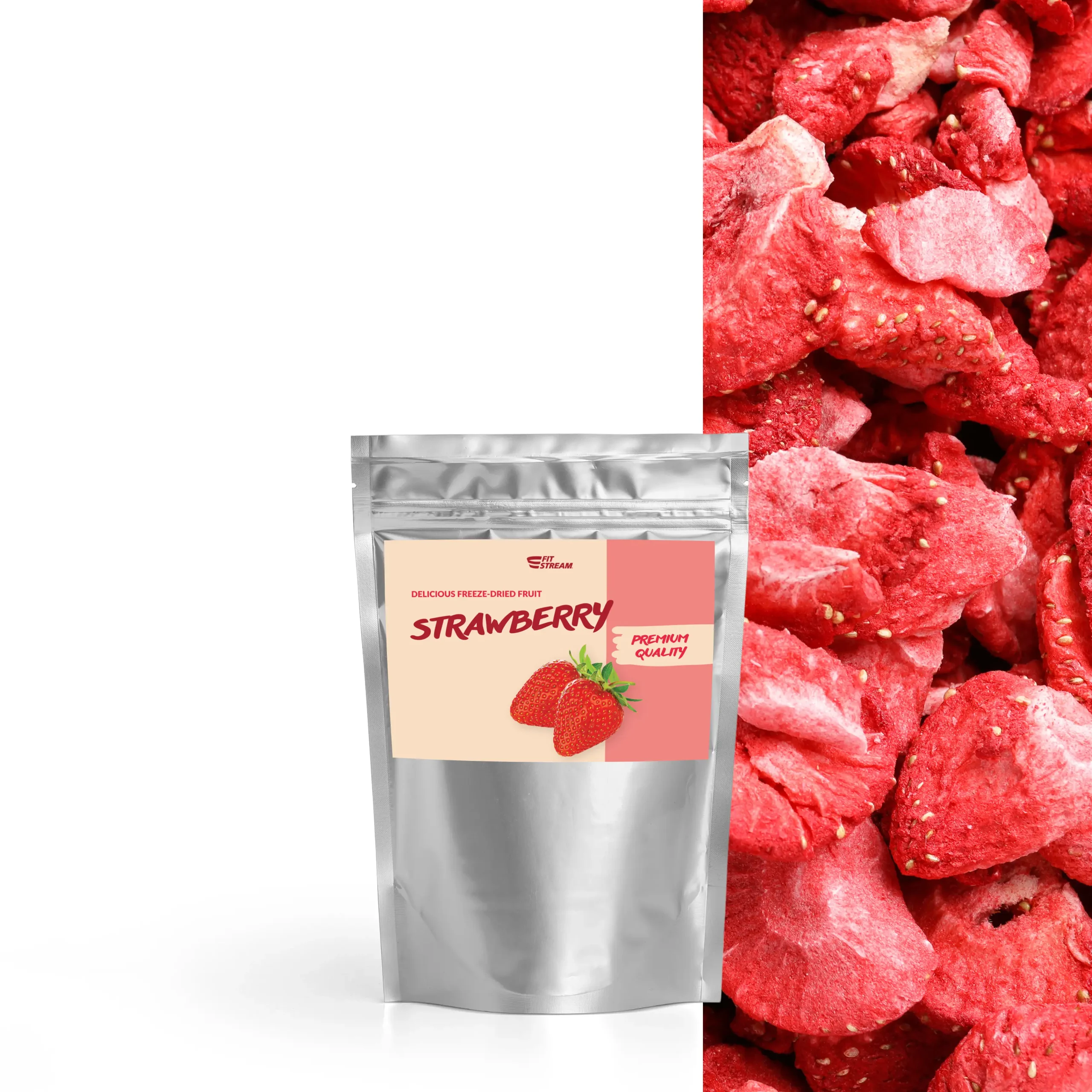 FitStream lyofilizované ovoce - Jahody