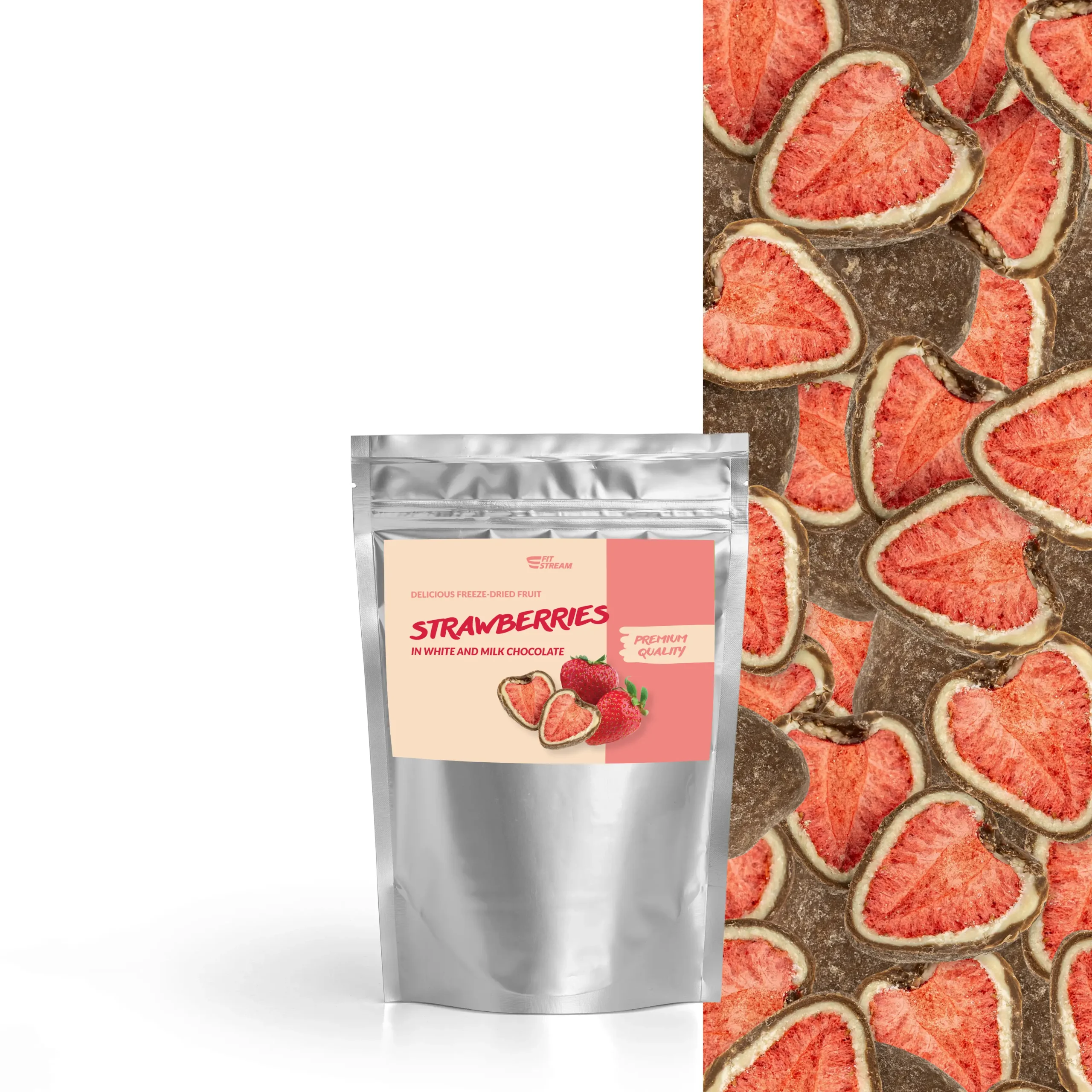 FitStream Lískooříškové a arašídové máslo s hořkou čokoládou