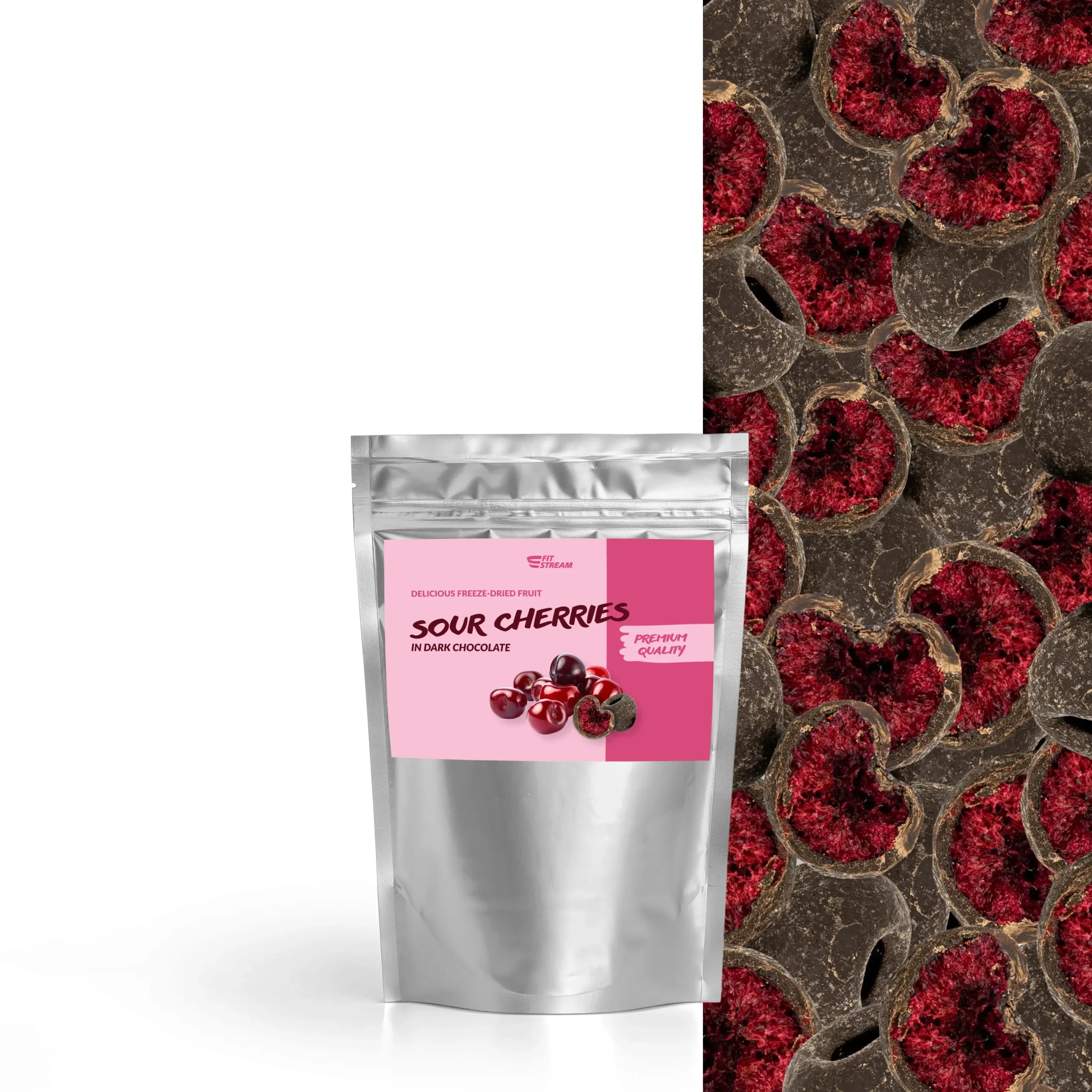 FitStream Lískooříškové a arašídové máslo s hořkou čokoládou